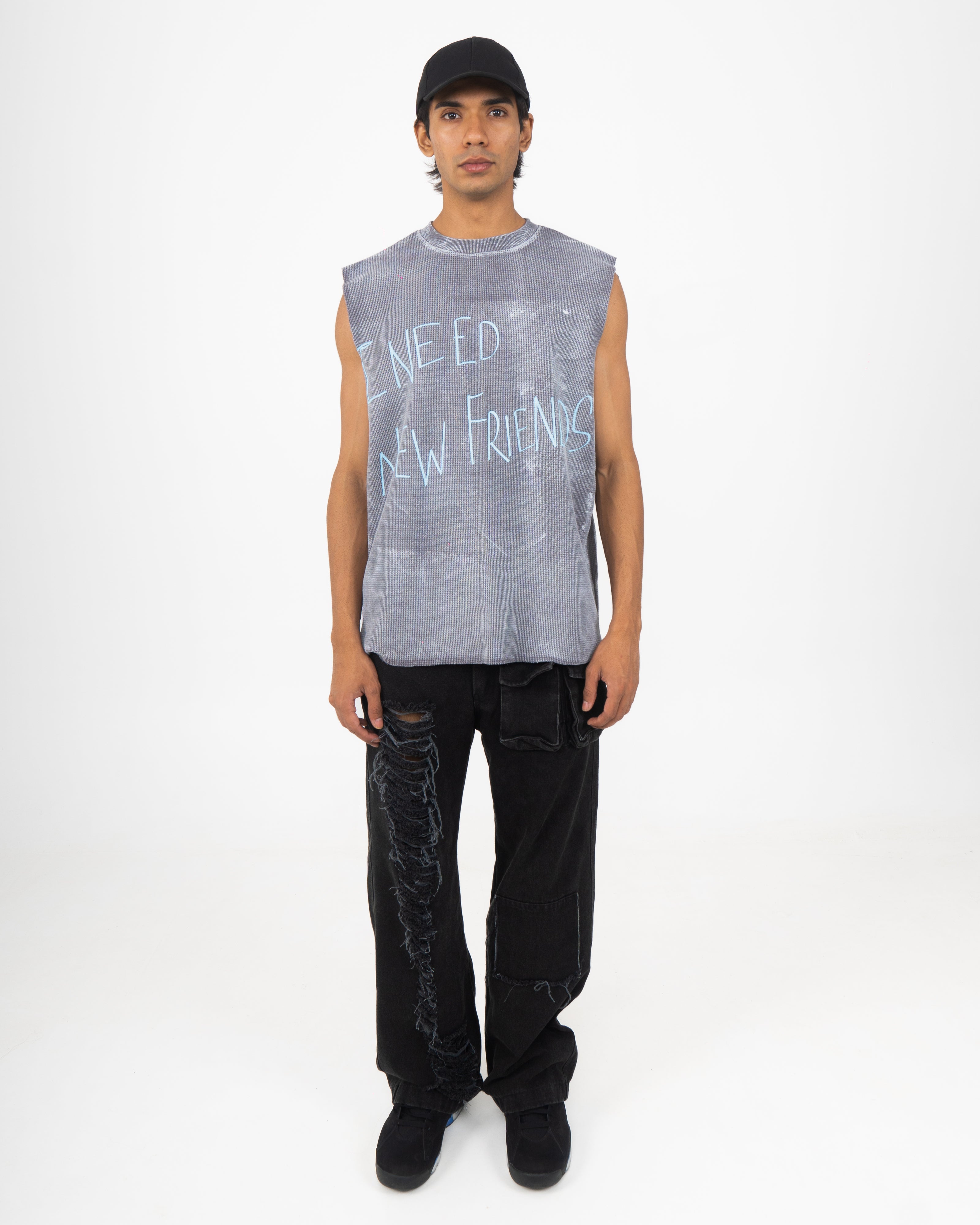 'New Friends' Sleeveless Tee