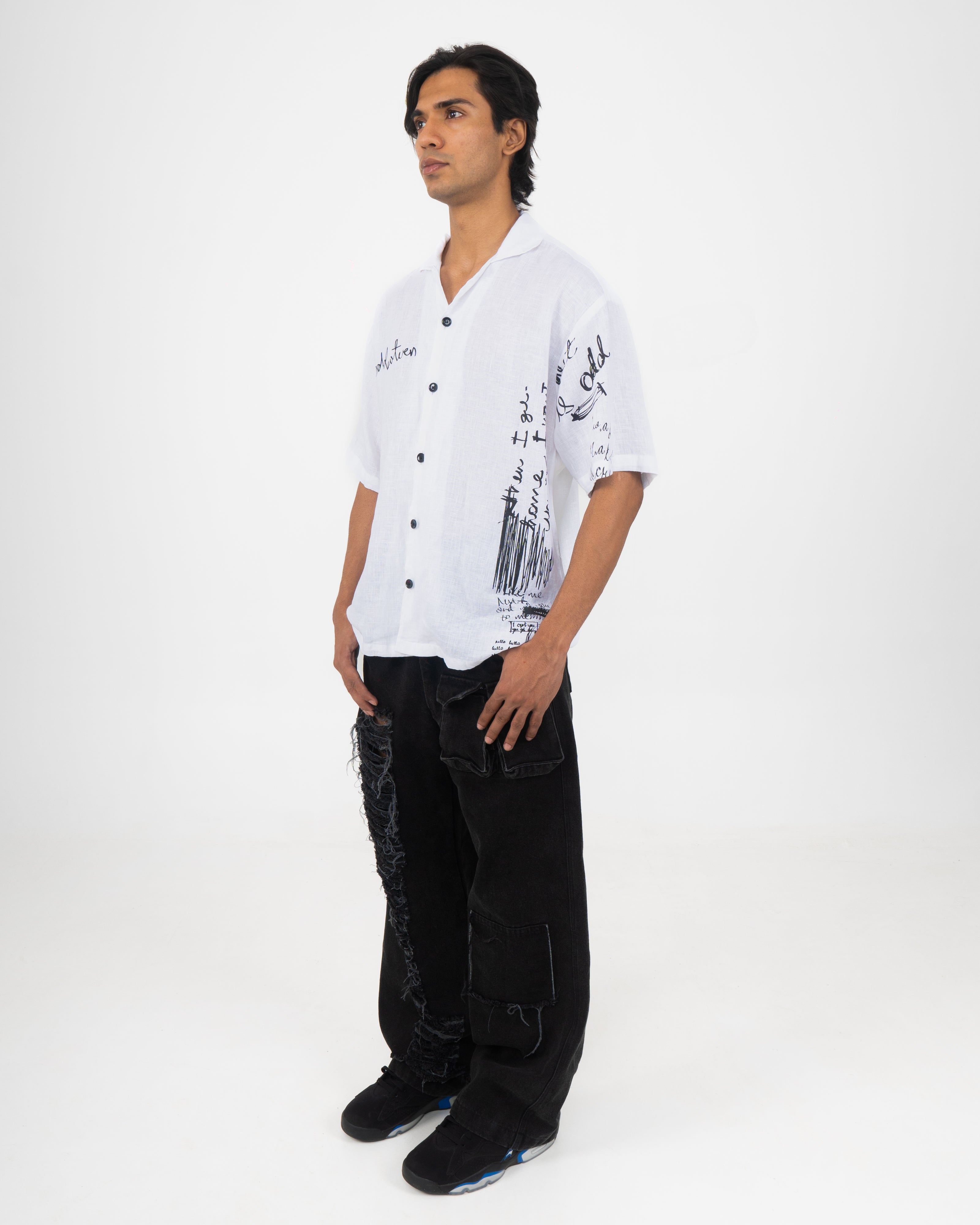 'Places to be' Linen Shirt