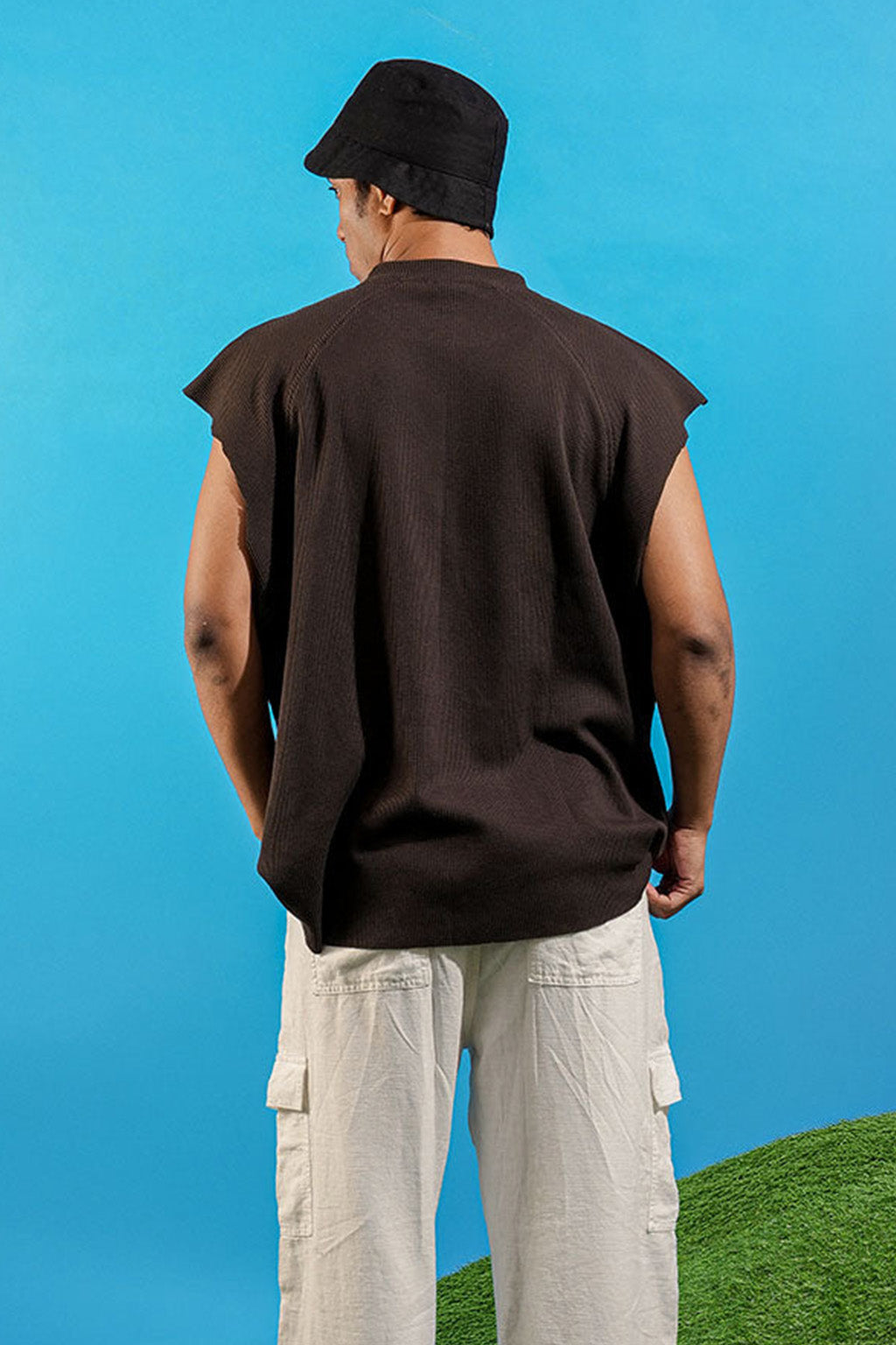 Makeout Brown Sleeveless T Shirt
