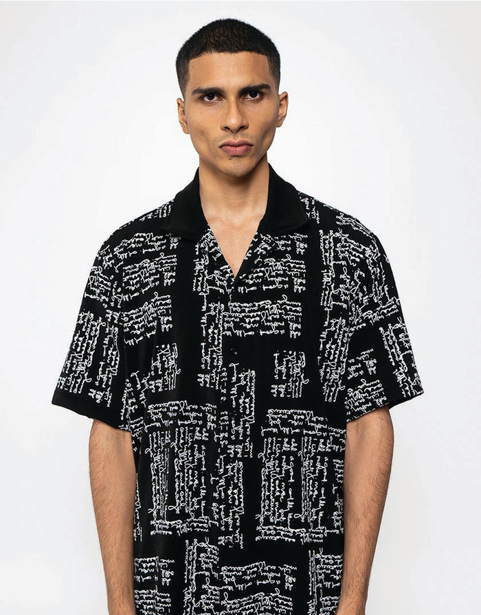 SCRIBBLE SHIRT - relaxed fit oversized shirt, Odd Not Even streetwear