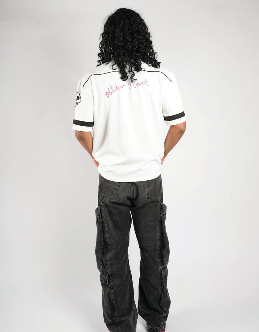 Comet x Odd Scribbled Heart White Jersey