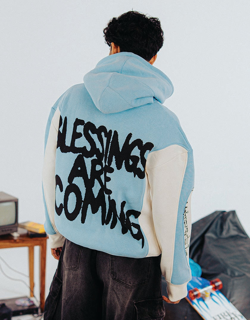 Blue Jersey Hoodie