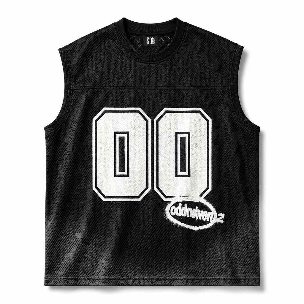00 Black Basic Sleeveless Jersey