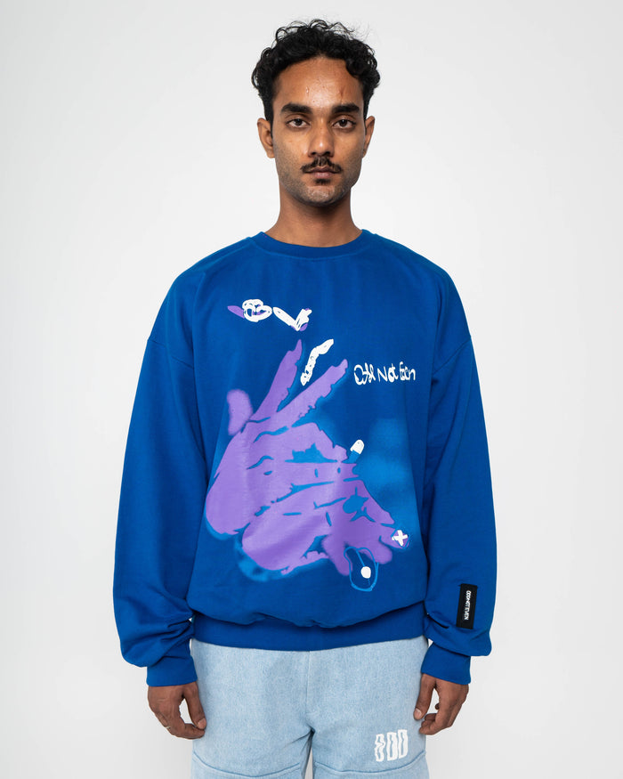 Illegal Oversized Sweatshirt - relaxed fit sweatshirt, Odd Not Even streetwear