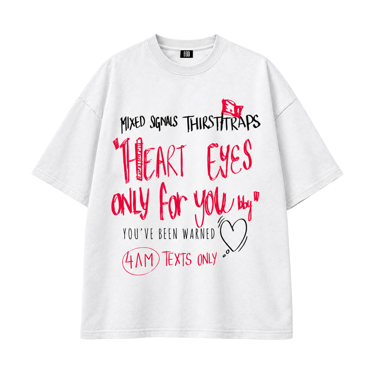 Walking Red Flag White Tshirt