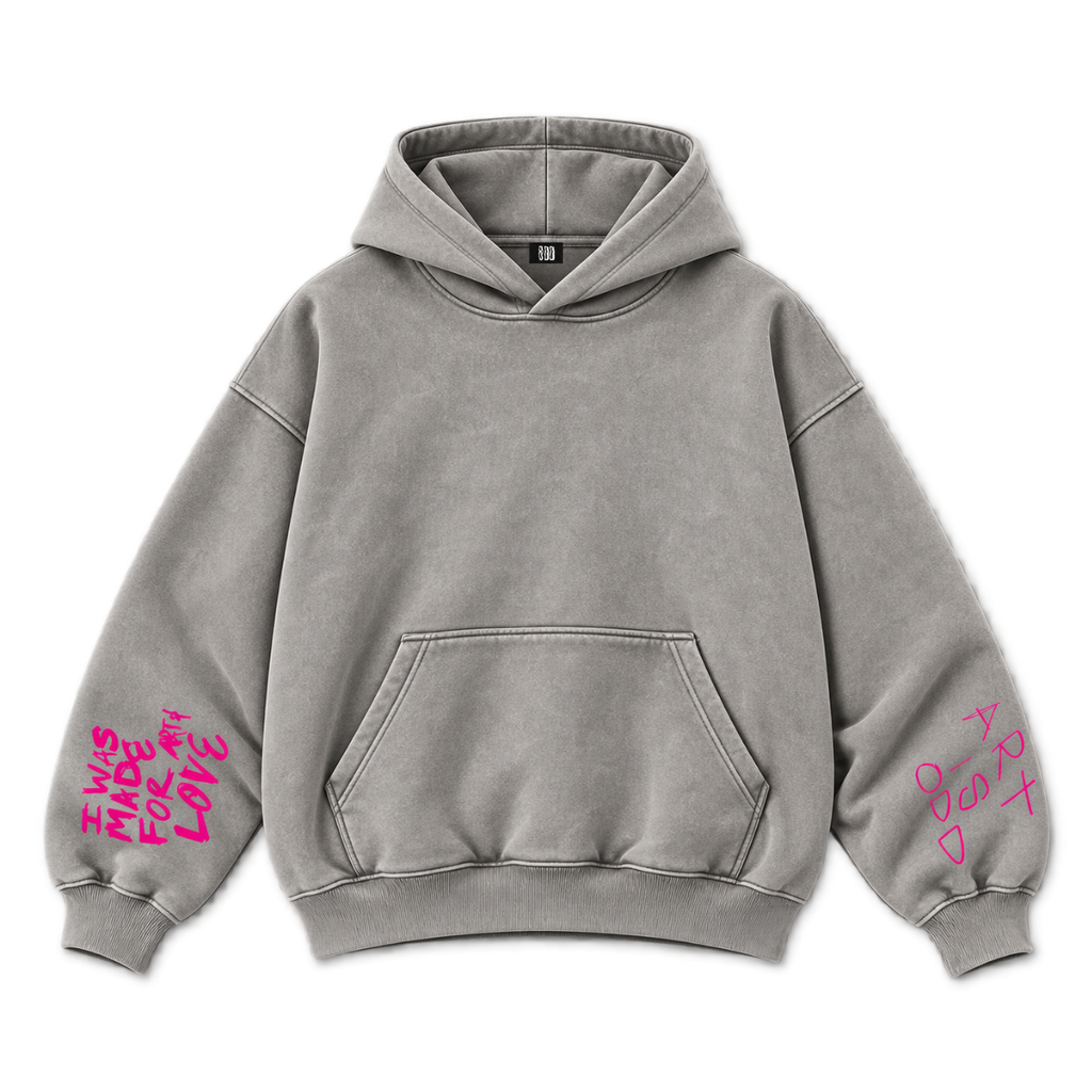 Made For Love Hoodie - Washed Grey