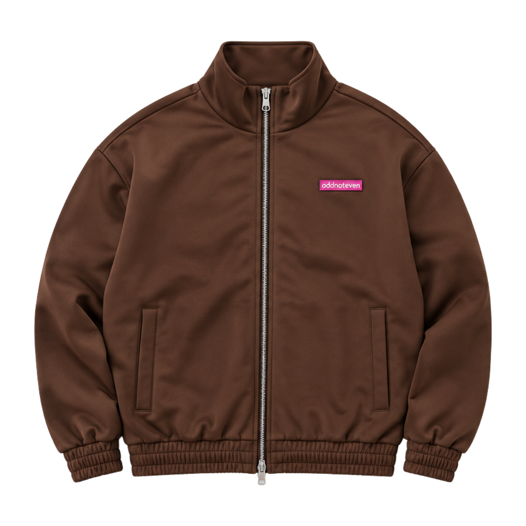 Suede Scuba Jacket - Brown