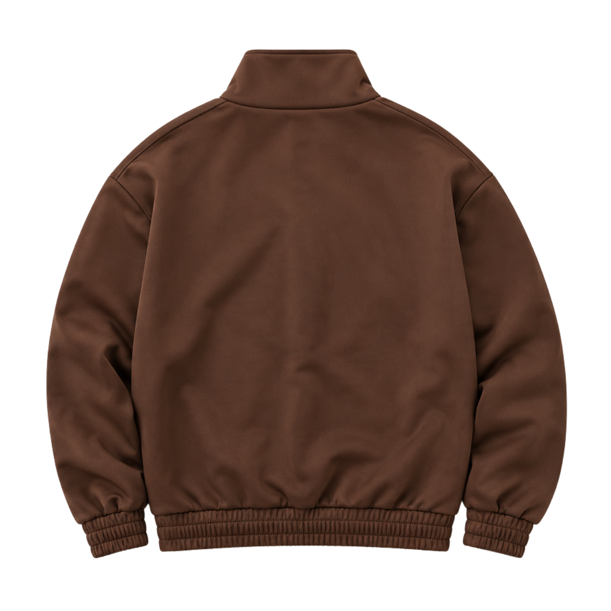 Suede Scuba Jacket - Brown