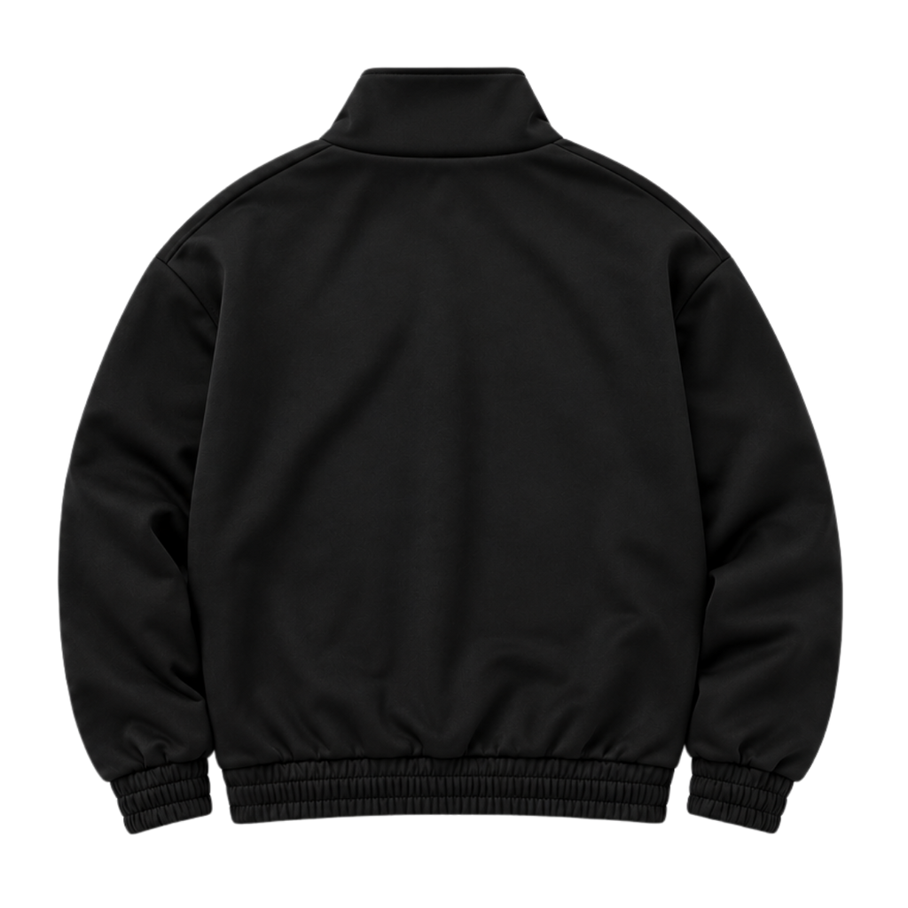 Suede Scuba Jacket - Black