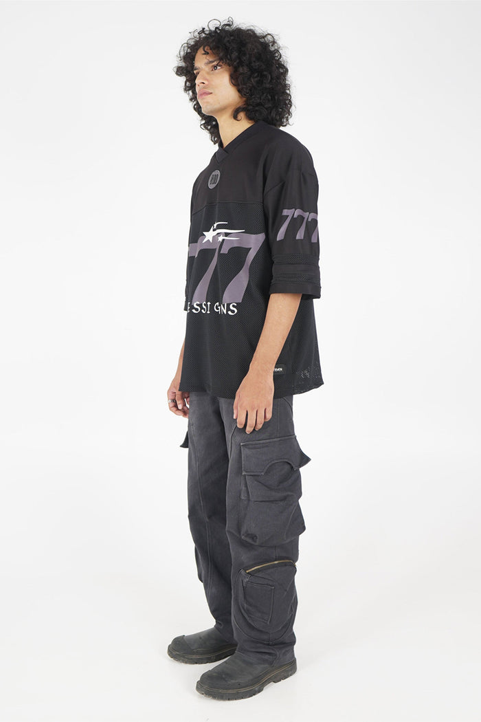 777 Black Jersey - relaxed fit fashion jersey, Odd Not Even streetwear