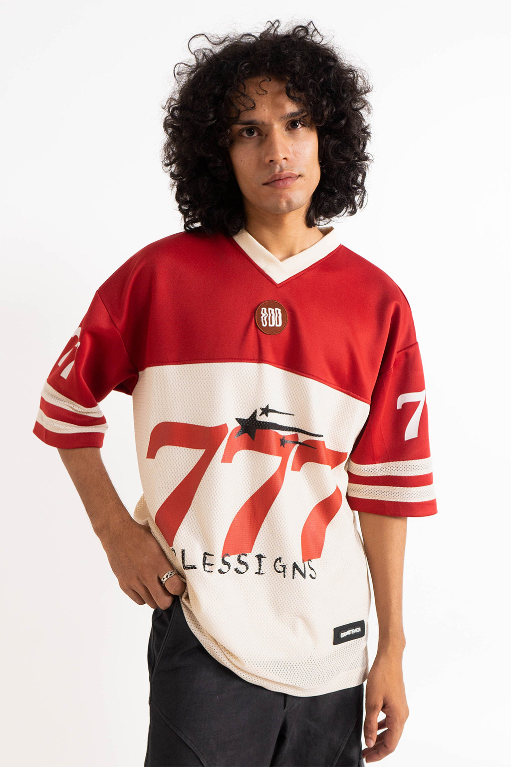 777 Red-Beige Jersey