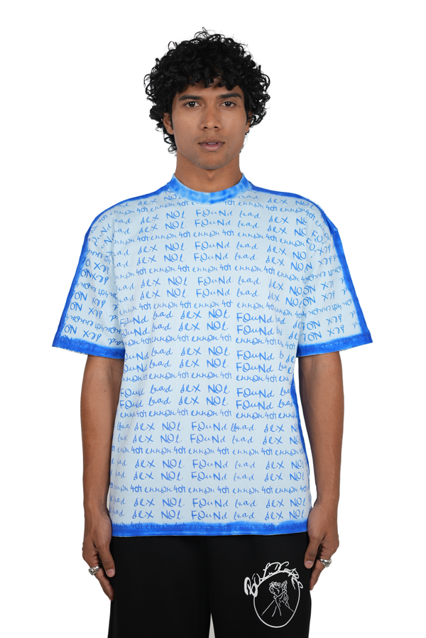 Error 404 Spray Tshirt - oversized t-shirt by Odd Not Even