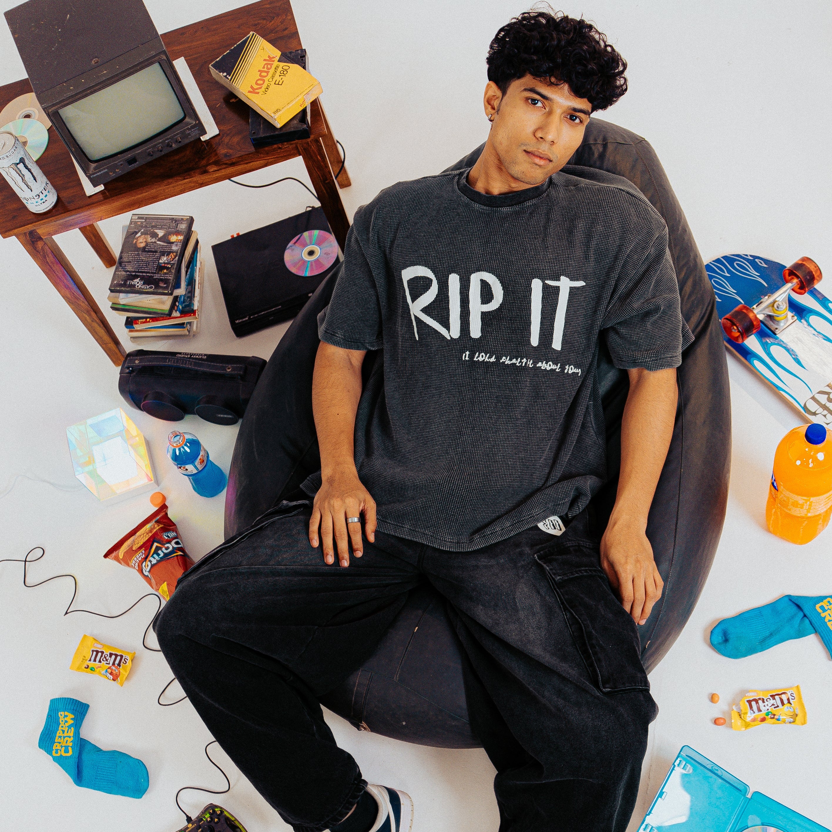 'Rip IT' Washed Tshirt