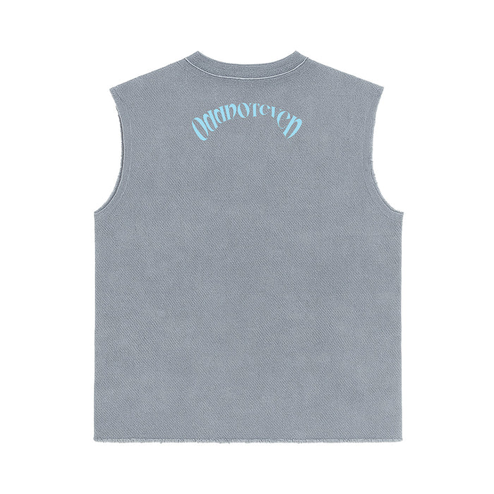 'New Friends' Sleeveless Tee - graphic streetwear sleeveless tee, Odd Not Even