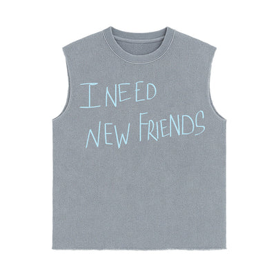 'New Friends' Sleeveless Tee