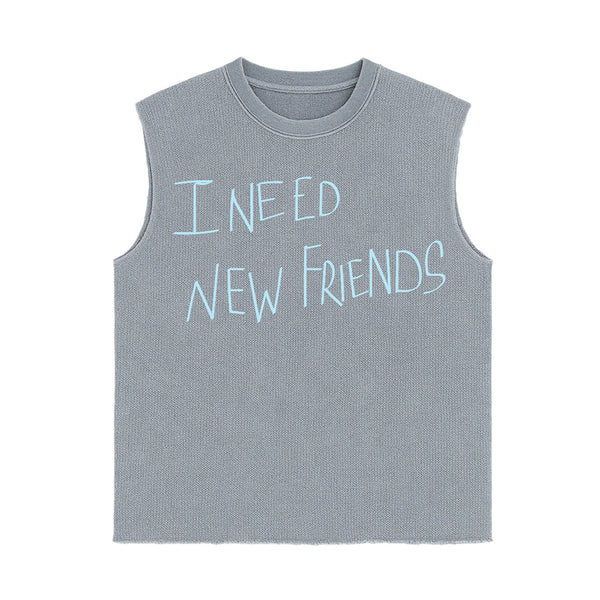 'New Friends' Sleeveless Tee