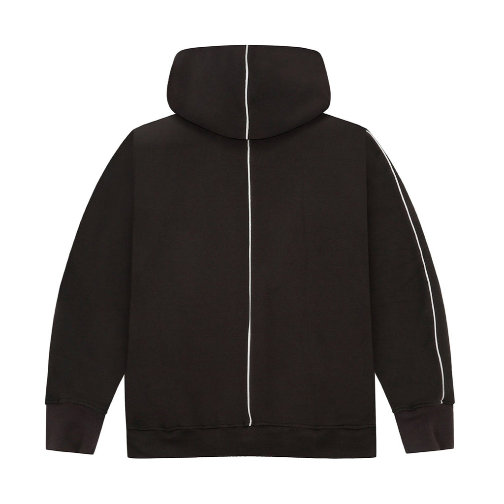 Blurred Odd Grey Oversized Hoodie