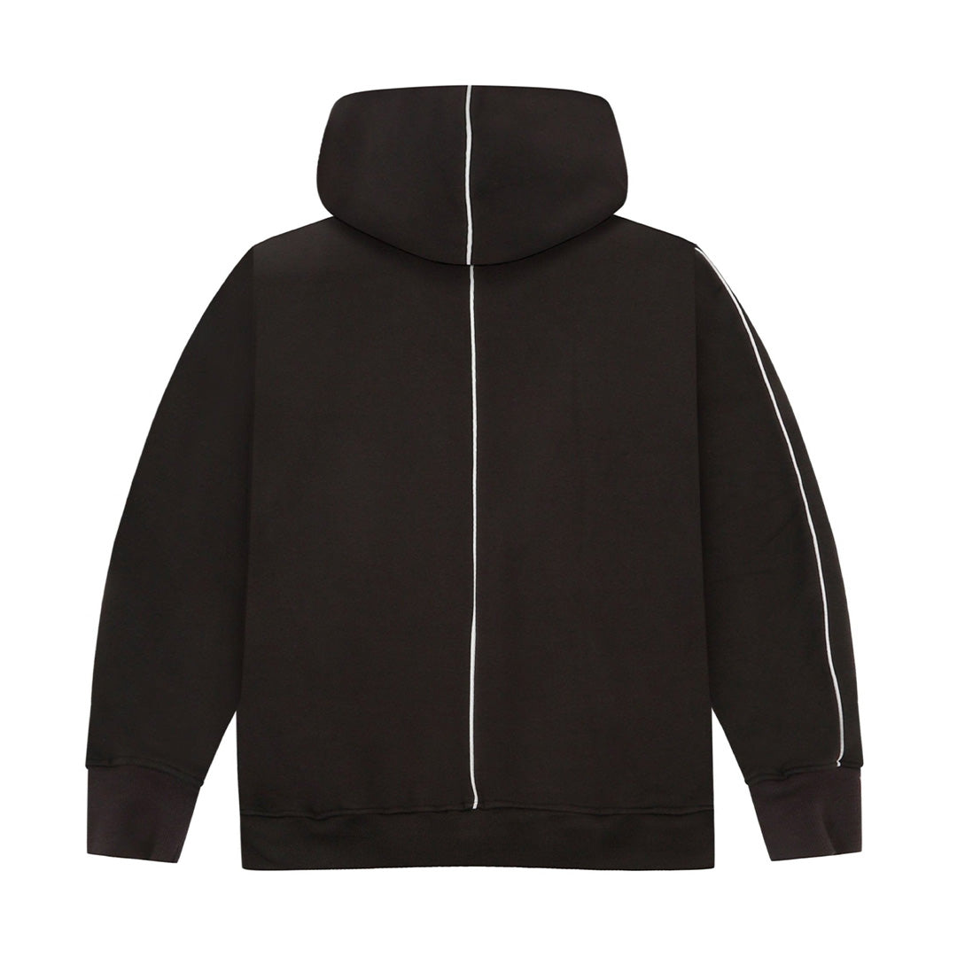 Blurred Odd Grey Oversized Hoodie