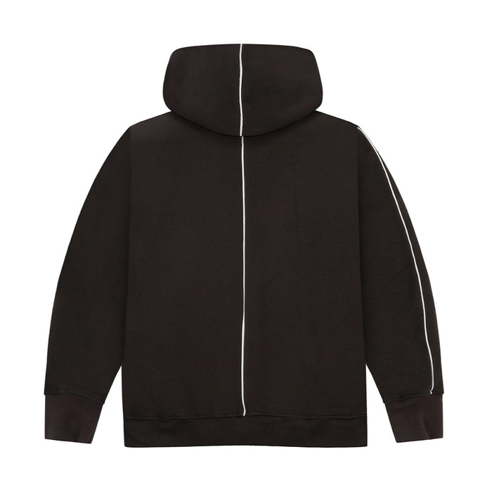 Blurred Odd Grey Oversized Hoodie - graphic streetwear hoodie, Odd Not Even