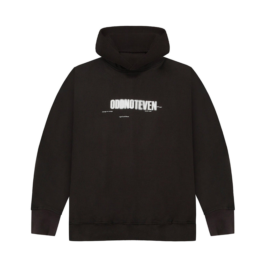 Blurred Odd Grey Oversized Hoodie