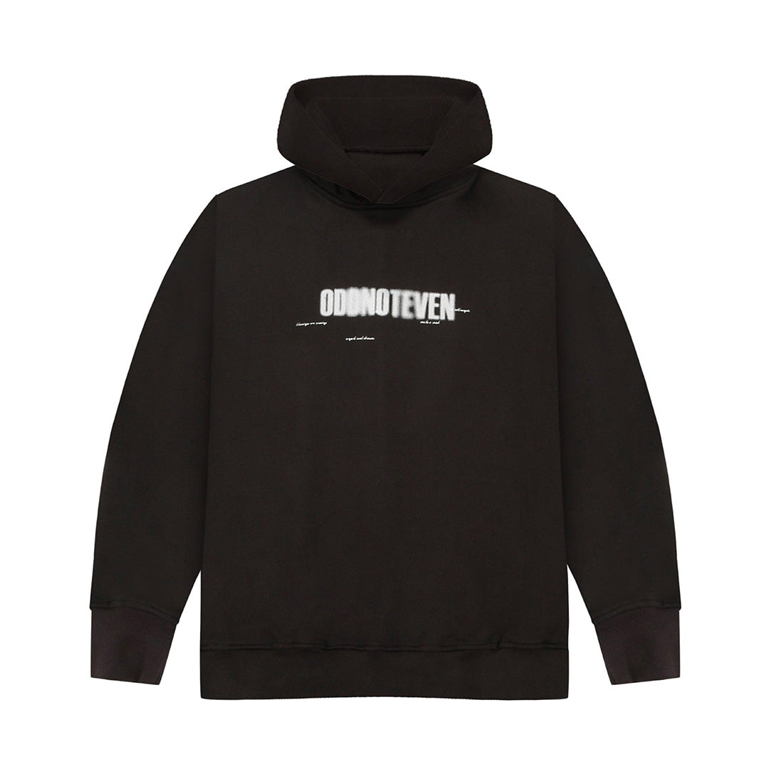 Blurred Odd Grey Oversized Hoodie
