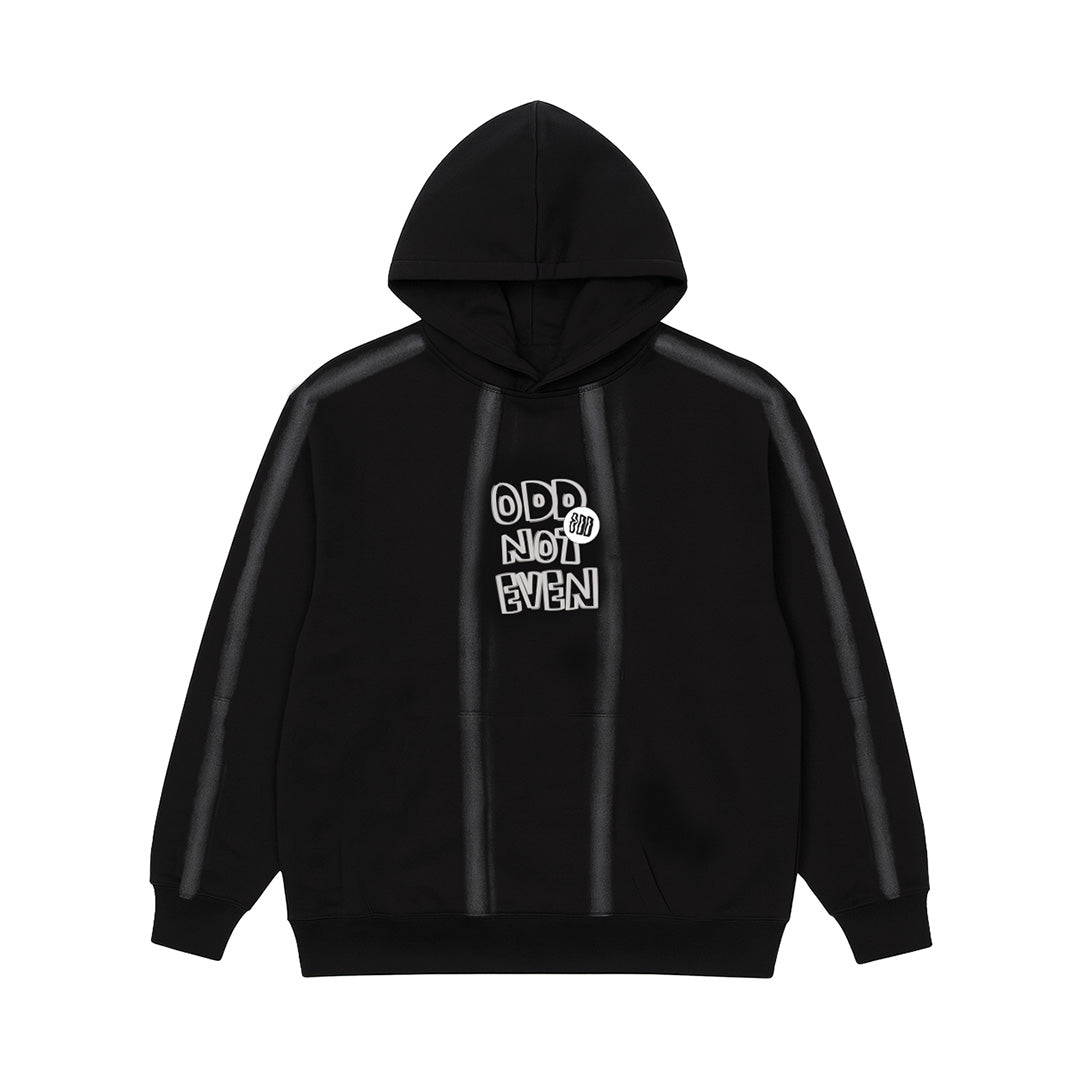 Spray Black Hoodie