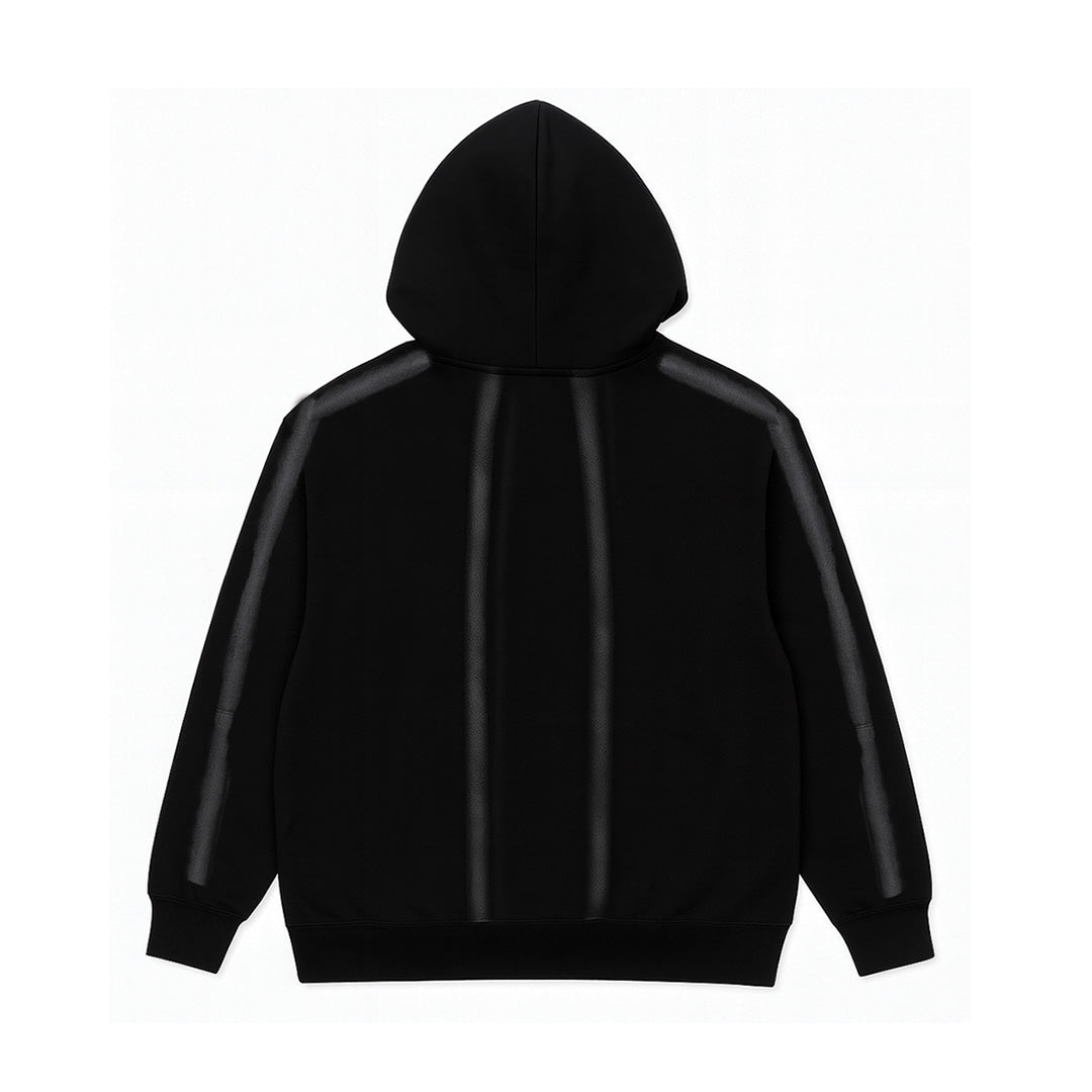 Spray Black Hoodie