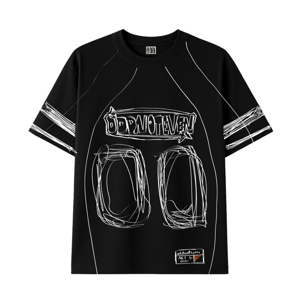Black Jersey Tshirt
