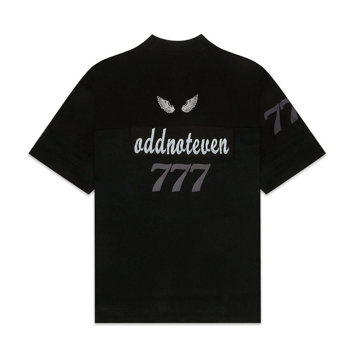 777 Black Jersey - graphic streetwear fashion jersey, Odd Not Even