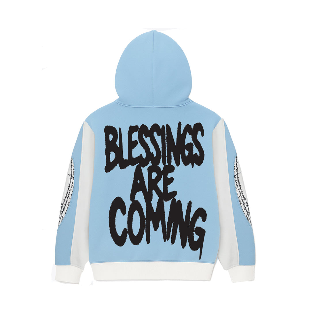 Blue Jersey Hoodie
