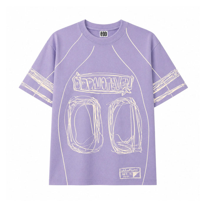 Lavender Jersey Tshirt - jersey t-shirt by Odd Not Even