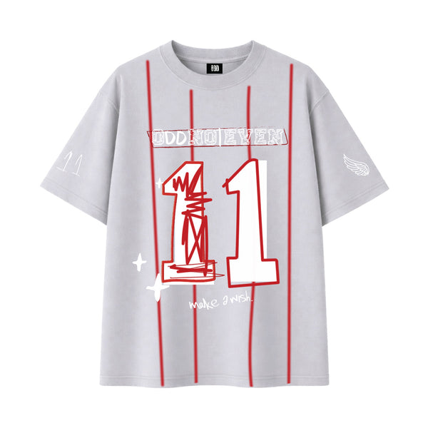 'Make A Wish' Grey Jersey Tshirt