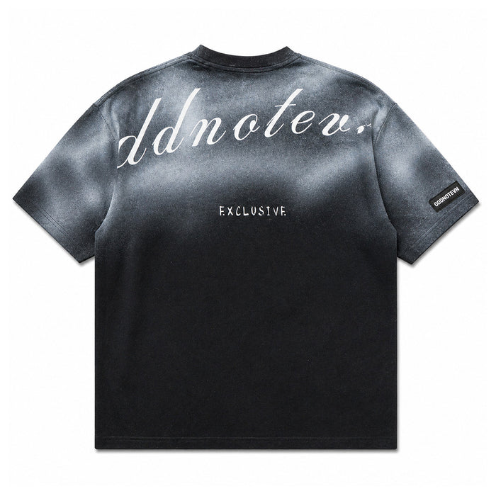 Odd Club Spray Black Tshirt - Odd Club collection oversized t-shirt, Odd Not Even