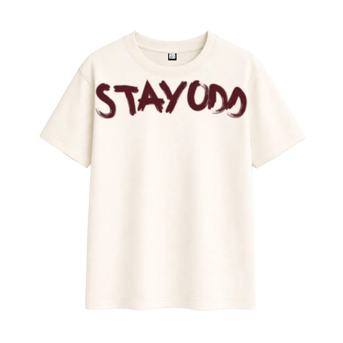 'Stay Odd' OffWhite TShirt - oversized t-shirt by Odd Not Even