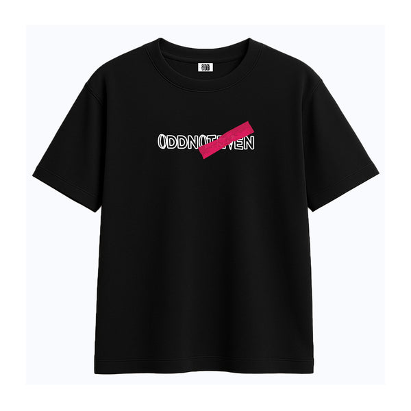 Dont Text Me Black T-Shirt - graphic streetwear oversized t-shirt, Odd Not Even