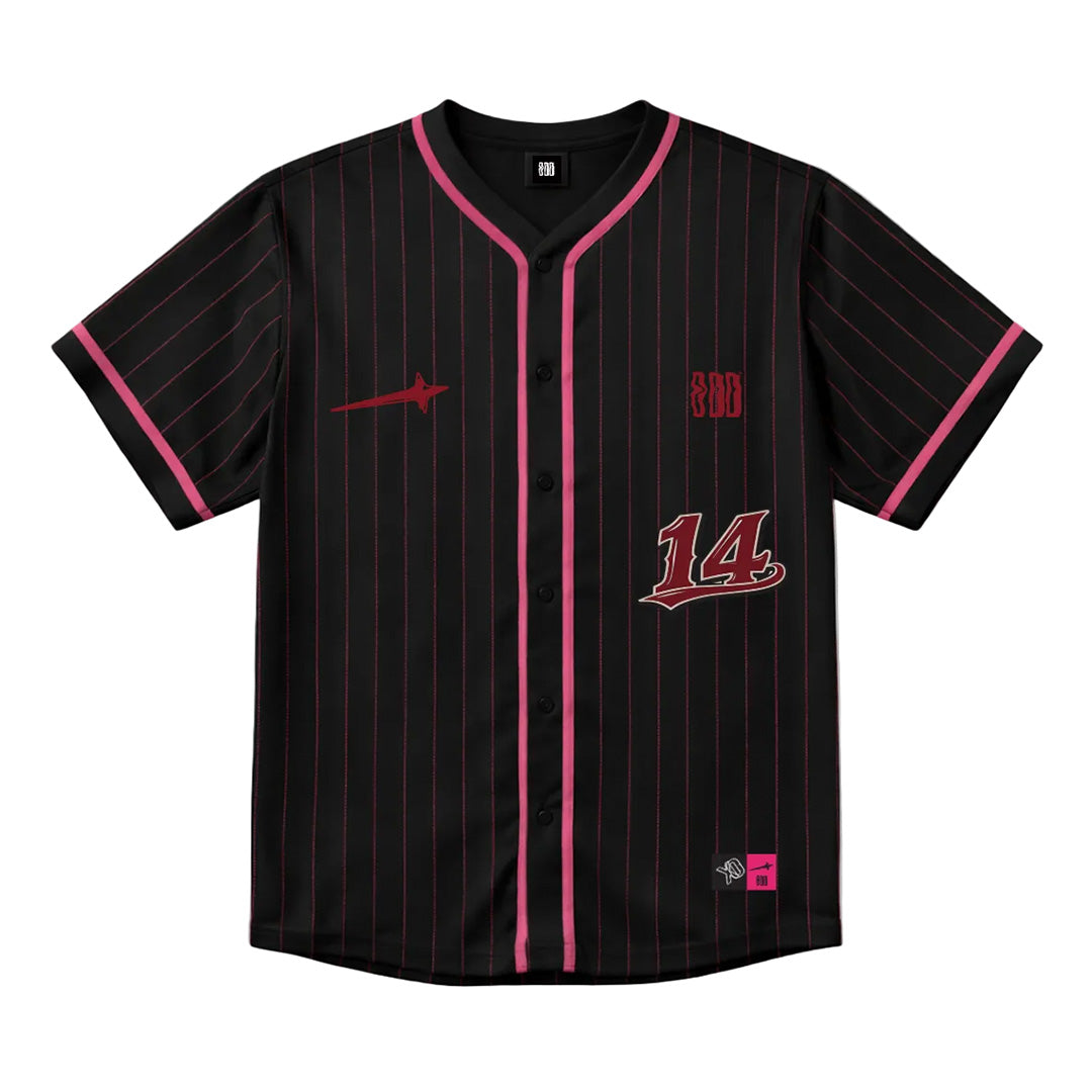 Comet x ODD 14 Baseball Black Shirt