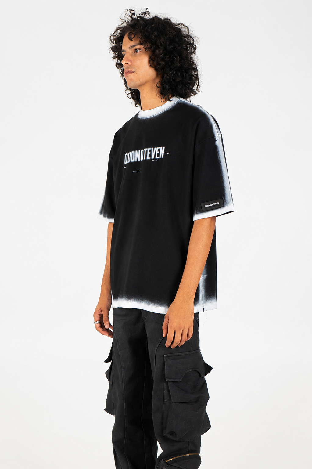 Falling Angel Oversized Tshirt Black