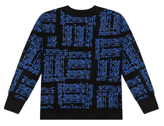 Scribble Sweatshirt - scribble print sweatshirt, Odd Not Even
