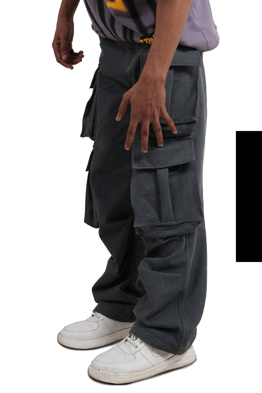 Grey Pocket-Pocket Denim