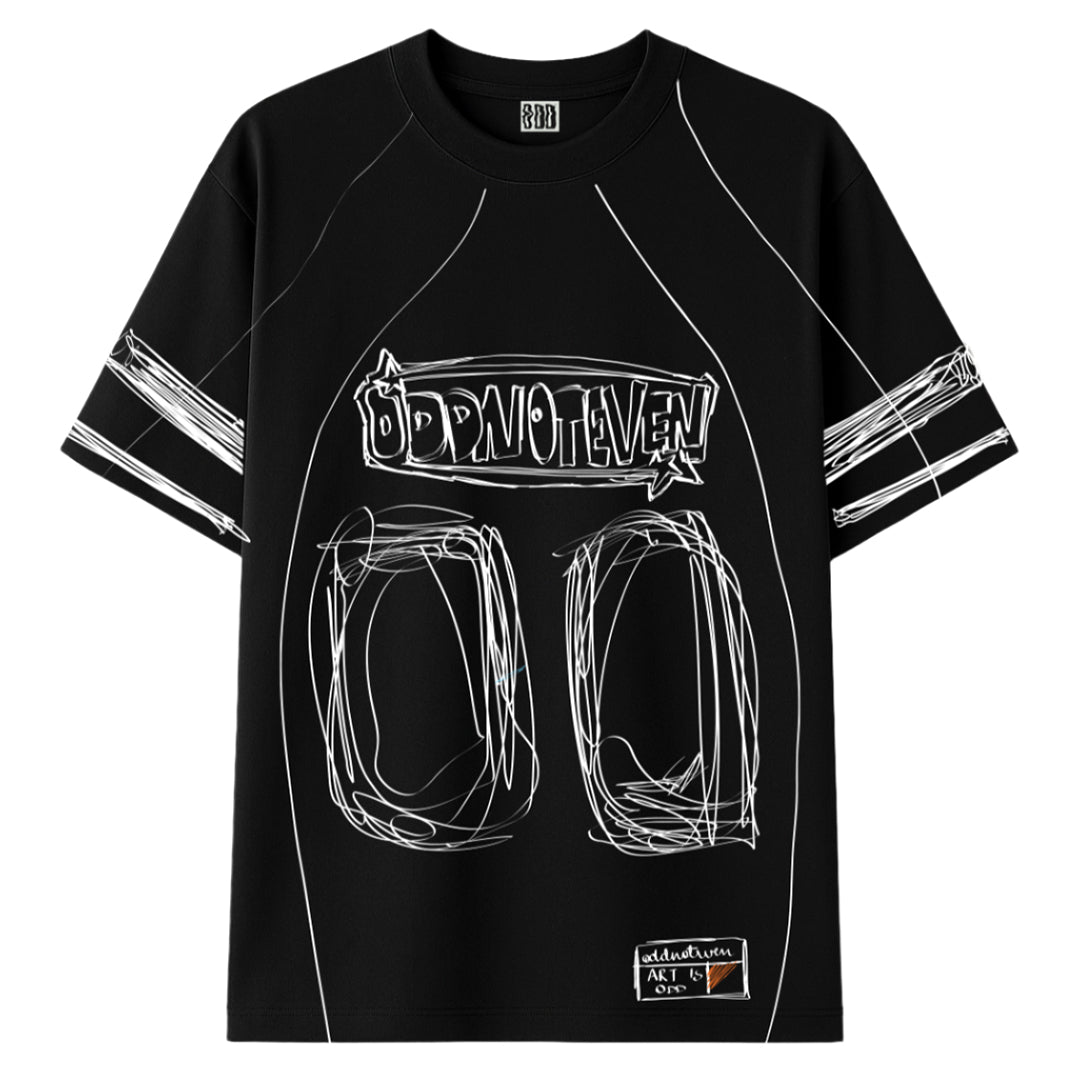 Black Jersey Tshirt