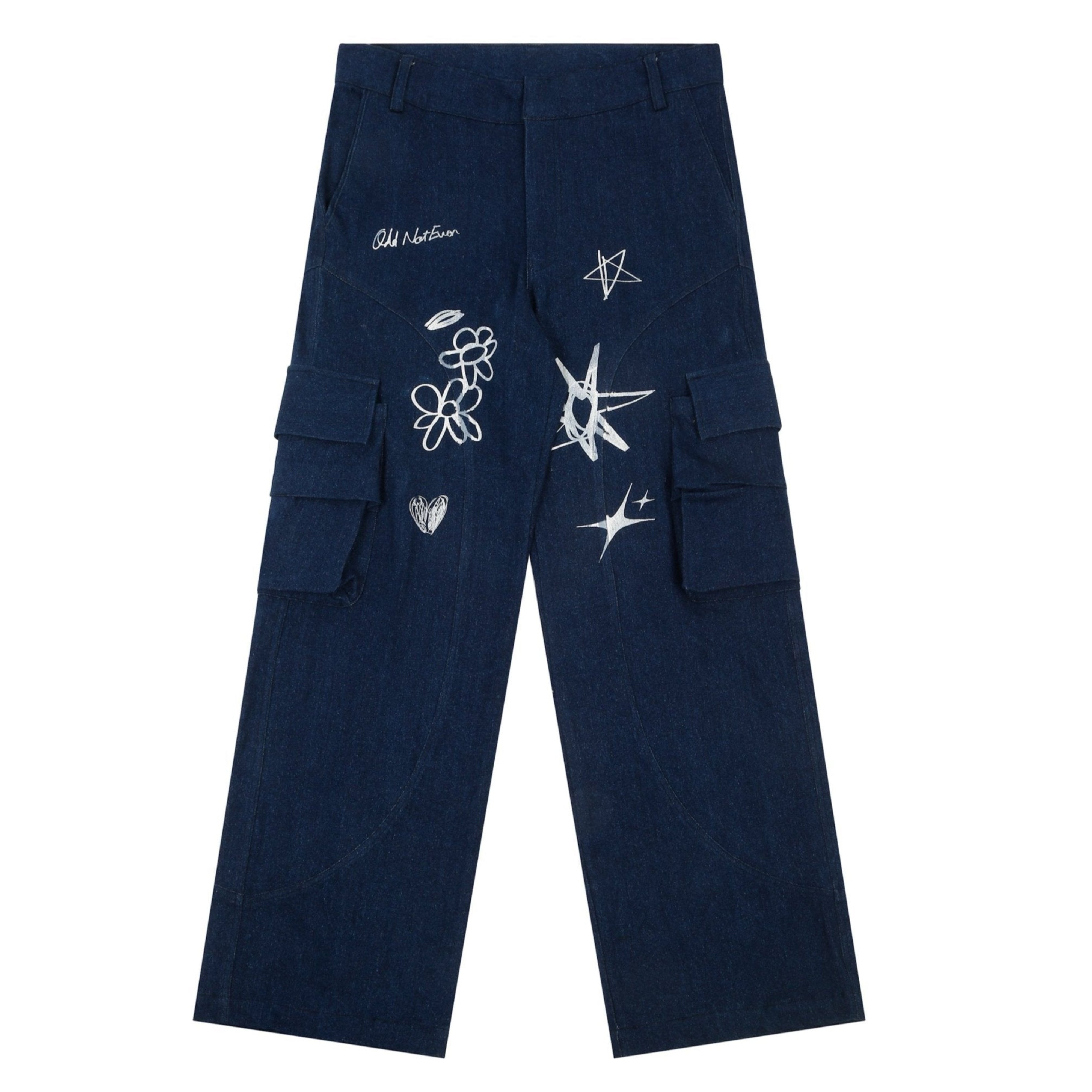 'Art Is Odd' Denim Pants