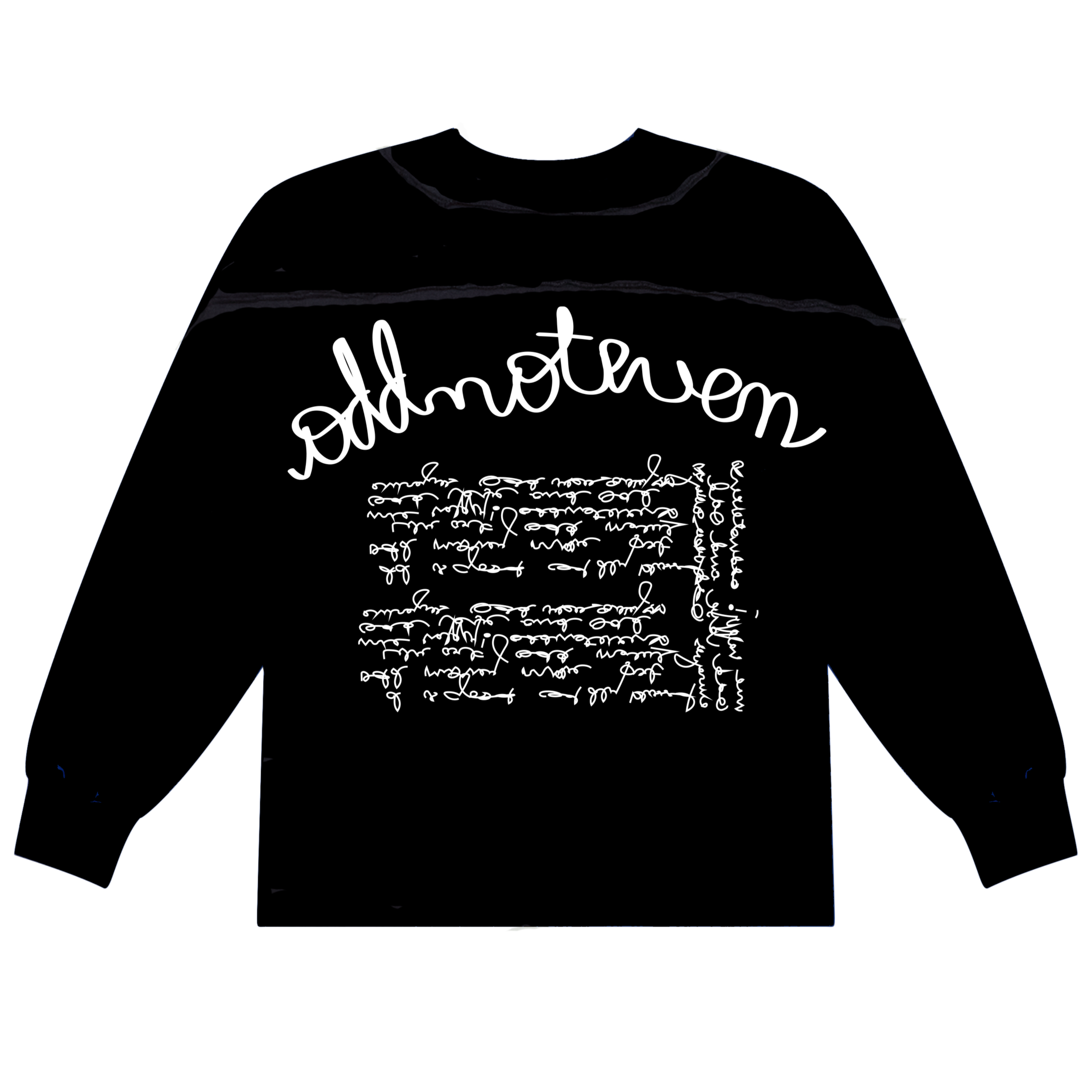 Black Scribble Sweatshirt