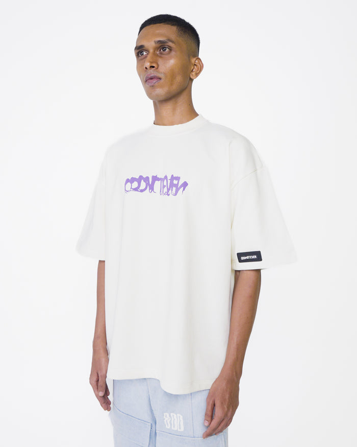 Odd Club White Tshirt - Odd Club collection oversized t-shirt, Odd Not Even