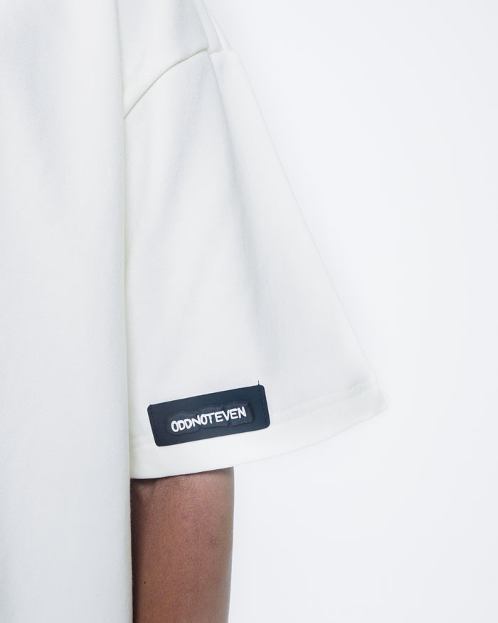 Odd Club White Tshirt - relaxed fit oversized t-shirt, Odd Not Even streetwear