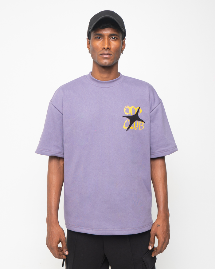 Odd Club Purple Tshirt - oversized t-shirt by Odd Not Even