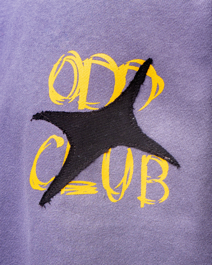 Odd Club Purple Tshirt - relaxed fit oversized t-shirt, Odd Not Even streetwear