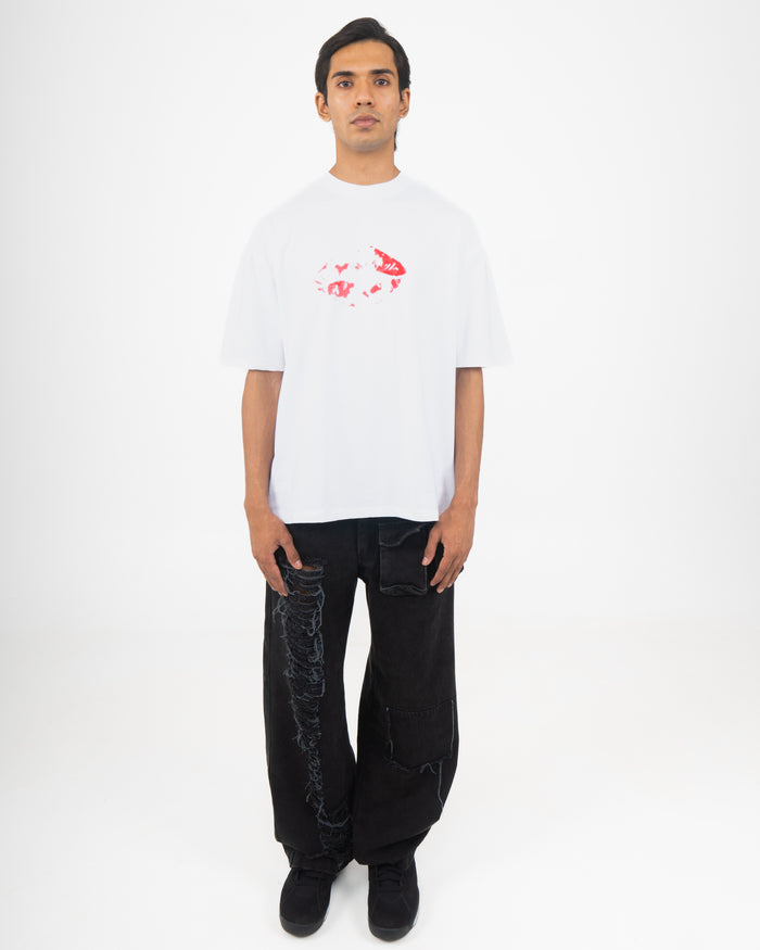 'Kiss Me' Tshirt - relaxed fit oversized t-shirt, Odd Not Even streetwear