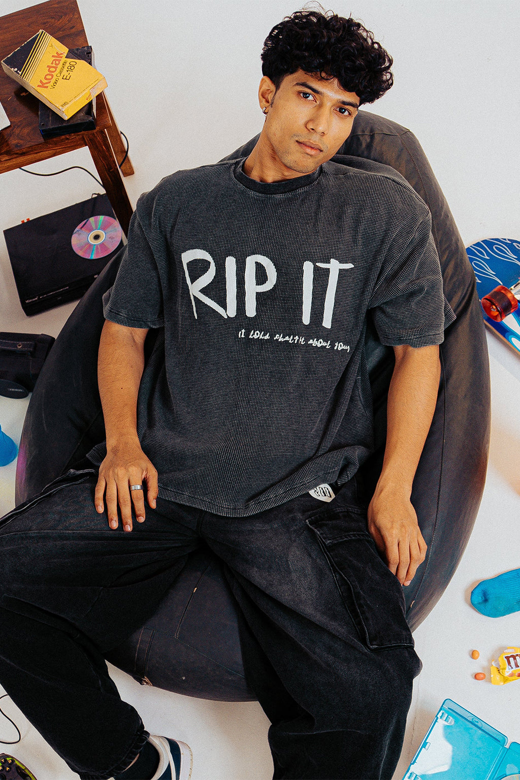 'Rip IT' Washed Tshirt