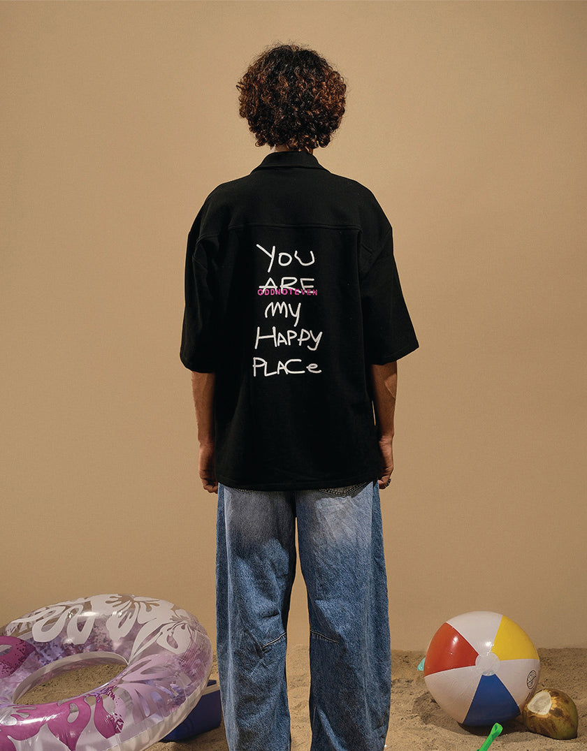 You're My Happy Place Black Shirt