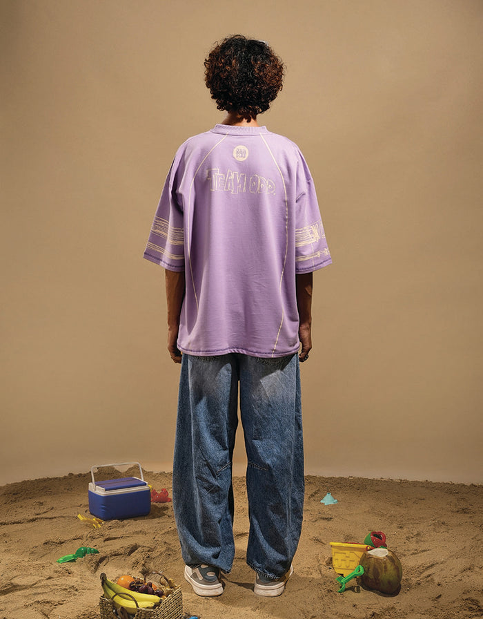 Lavender Jersey Tshirt - relaxed fit jersey t-shirt, Odd Not Even streetwear